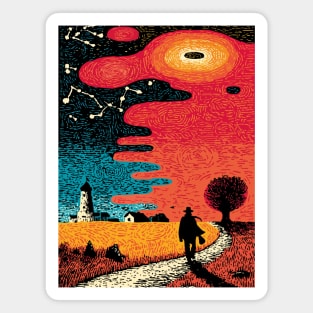 Finding the Way | Lighthouse of Spiritual Guidance Magnet